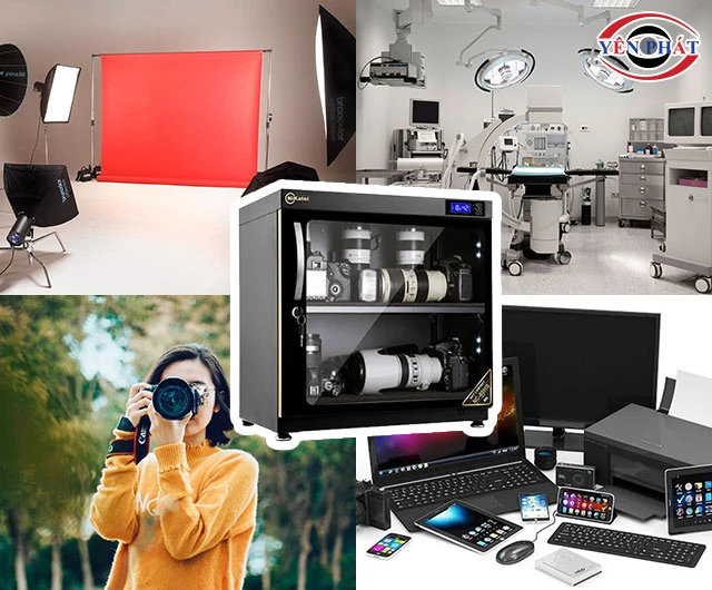 ứng dụng của tủ chống ẩm Nikatei NC-80HS