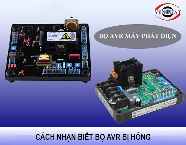 cách nhận biết AVR máy phát điện bị hỏng