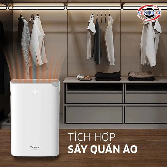 máy hút ẩm 20 lít sấy khô quần áo