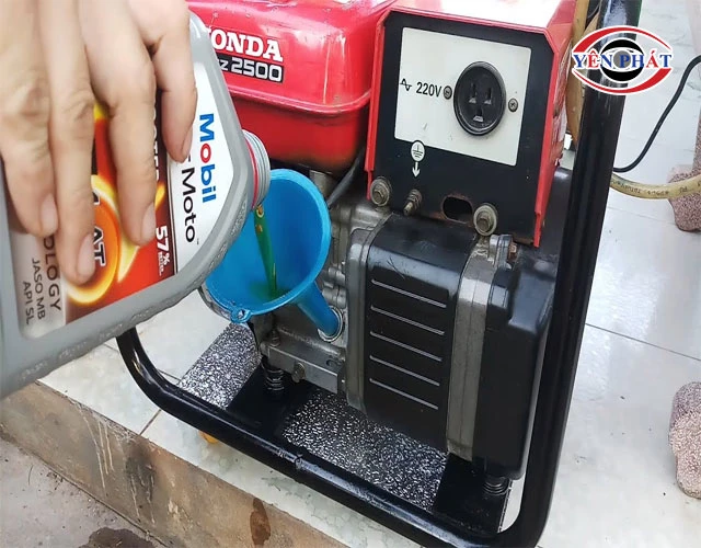 thay dầu máy phát điện