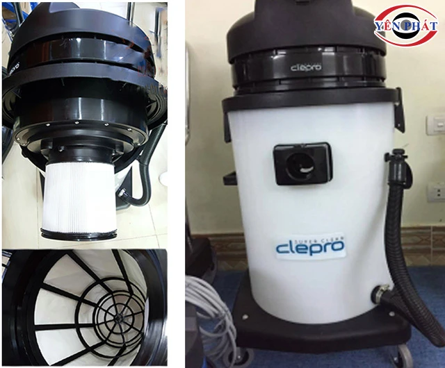 Máy hút bụi thùng nhựa Clepro P3/60