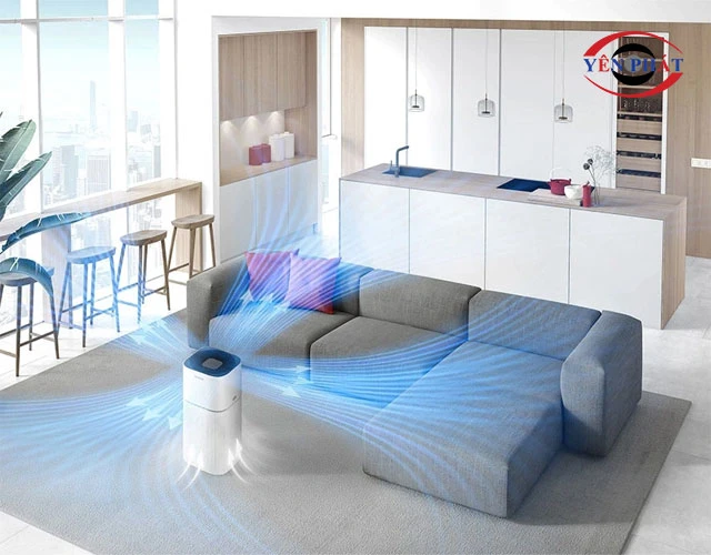 Máy lọc không khí Hitachi EP-TZ50 chung cư diện tích nhỏ