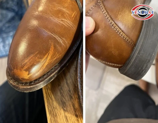 giày da va vật cứng
