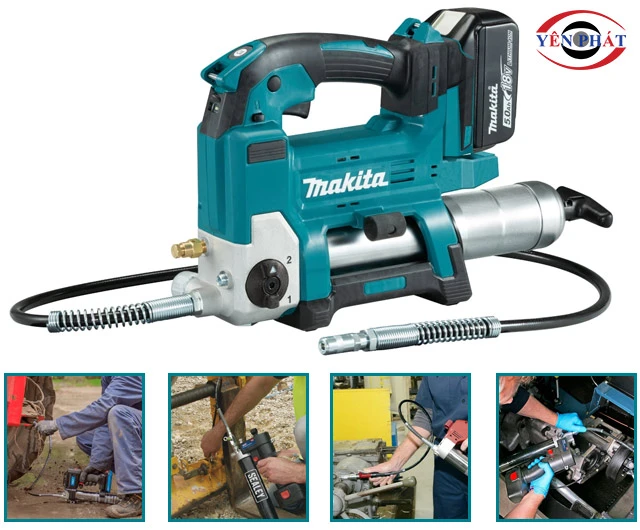 Ứng dụng máy bơm mỡ bò bằng pin