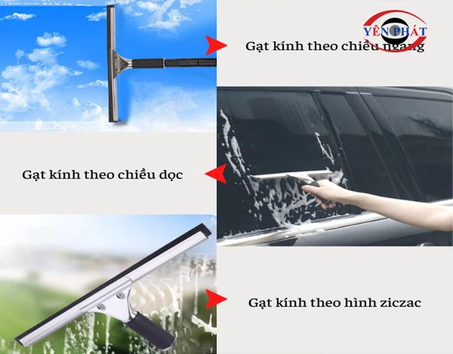 Kỹ thuật gạt nước chuyên nghiệp cây gạt kính