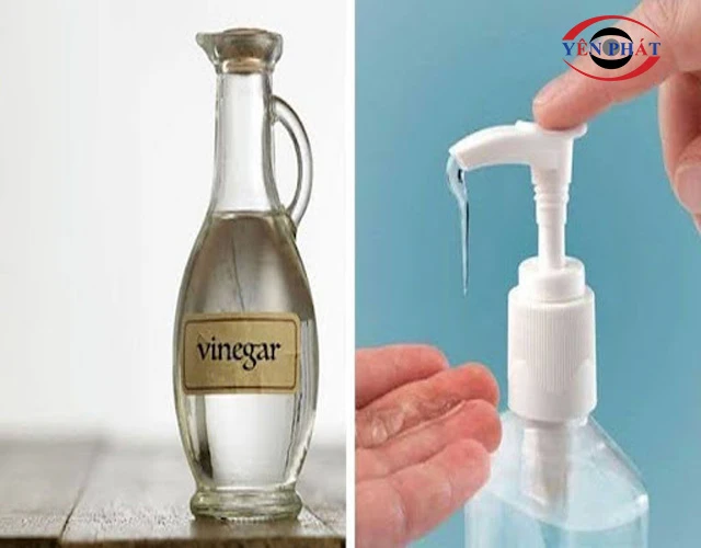 Xử lý bằng xà phòng và giấm