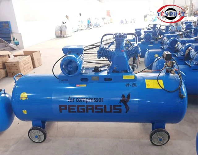 Yên Phát cung cấp máy nén khí dây đai Pegasus TM-W-0.36/8-330L chính hãng, giá rẻ
