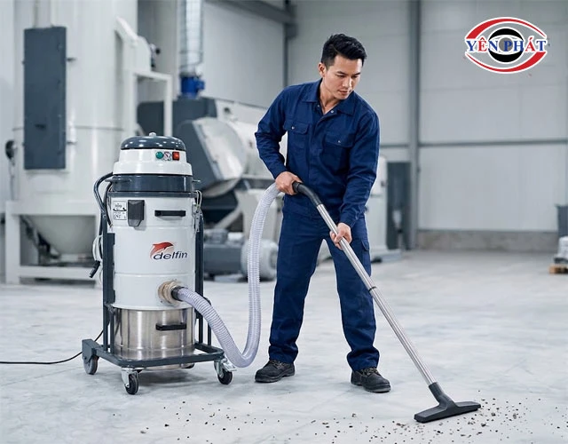 Máy hút bụi chống cháy nổ Delfin 202BL lực hút khỏe\
