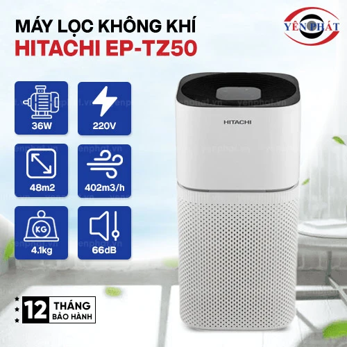 Máy lọc không khí Hitachi EP-TZ50 36W 2