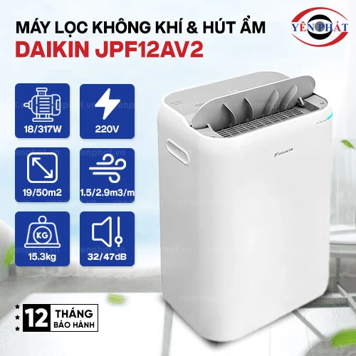 Máy lọc không khí và hút ẩm Daikin JPF12AV2 2