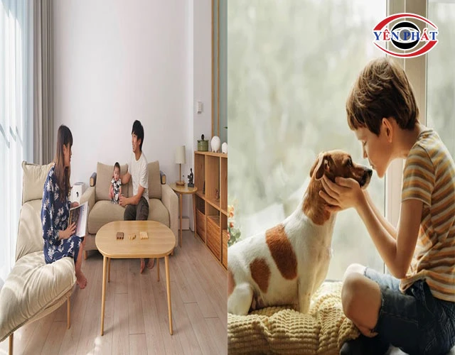 nhà cod trẻ nhỏ hoặc thú cưng