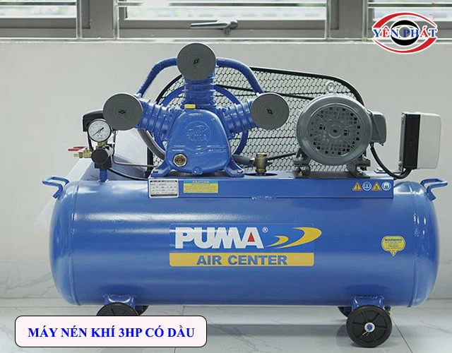 Máy nén khí 3HP có dầu (Máy nén khí dây đai)