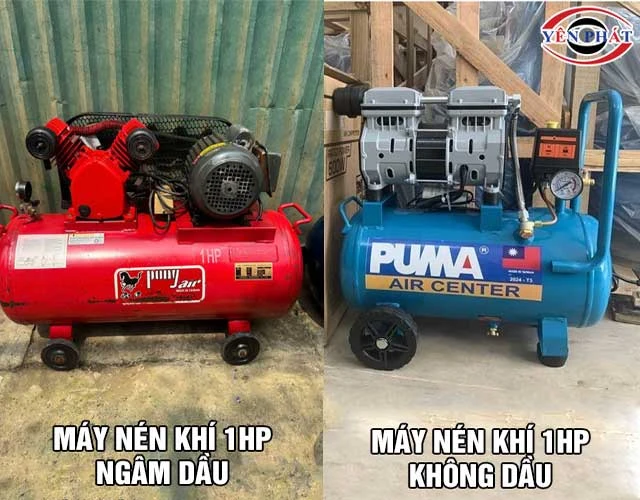 Phân loại máy nén khí 1HP phổ biến hiện nay