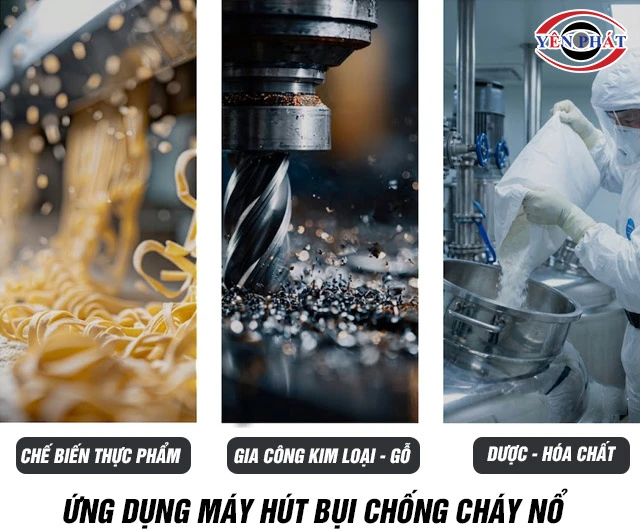 Ứng dụng máy hút bụi chống cháy nổ Delfin DM2ELZ22