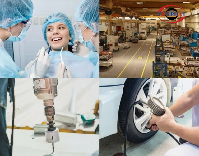 máy nén khí 5HP trong nha khoa