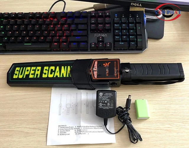 Máy dò kim loại cầm tay MD3003B1 nhận dạng nhanh