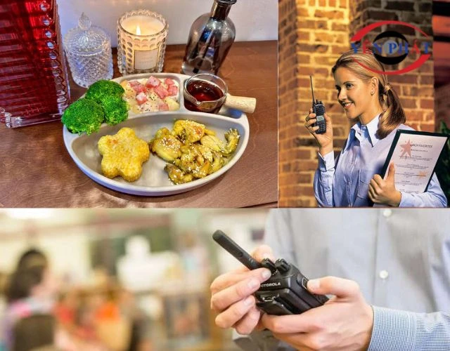 Bộ đàm giúp thuận tiện trong việc gọi món ăn