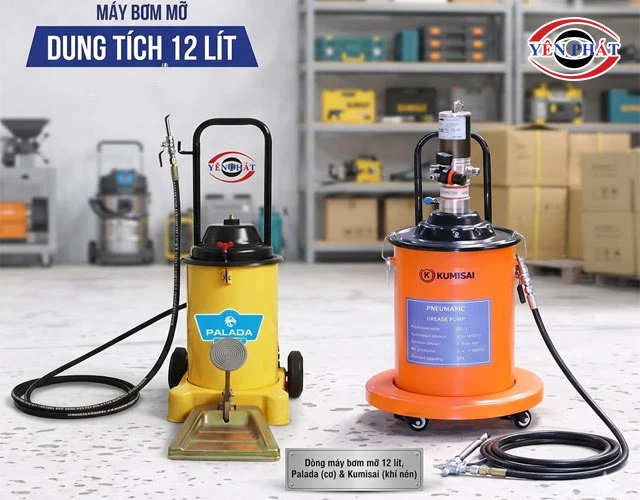 Top 5+ Máy bơm mỡ 12 lít: Bền, Khỏe, Đáng tiền nhất