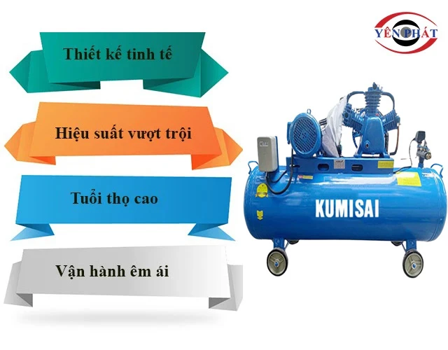 Hiệu quả làm việc Máy nén khí Kumisai KMS-75200