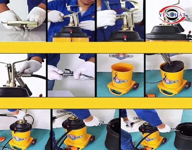 sử dụng máy bơm mỡ