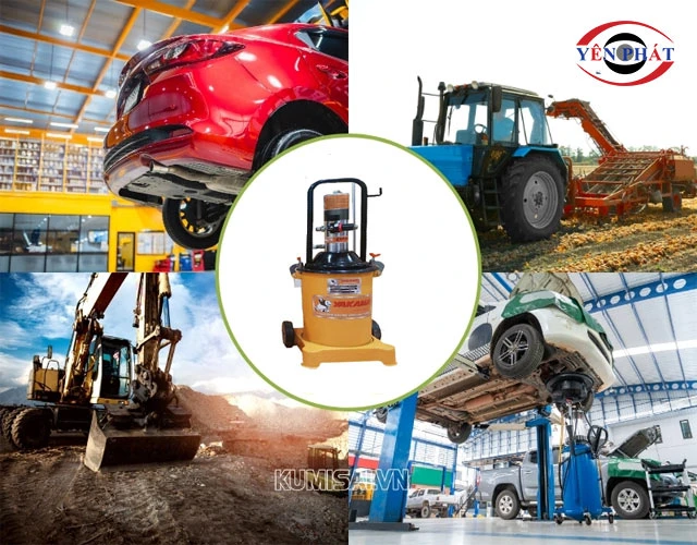 Ứng dụng máy bơm mỡ Yakama