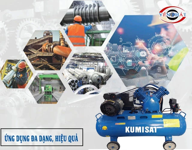ứng dụng máy nén hơi mini Kumisai KMS-270
