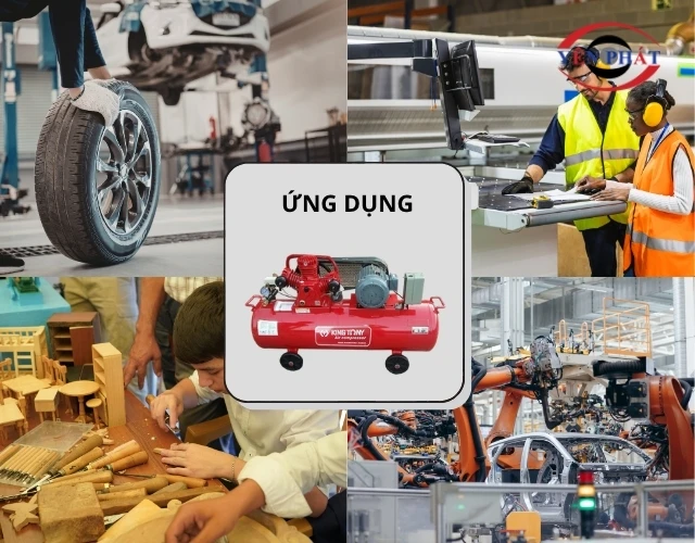 Ứng dụng máy khí nén KingTony KTC-250W2