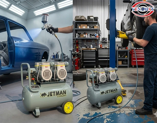 ứng dụng máy nén khí không dầu JETMAN NKF-1600*2T50