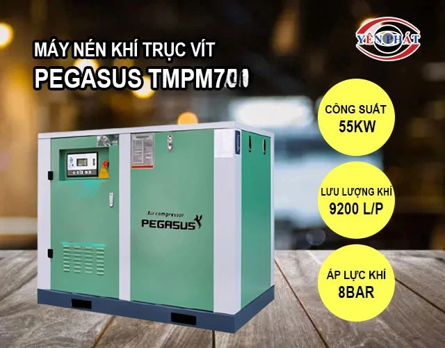 máy nén khí trục vít Pegasus TMPM75A mạnh mẽ