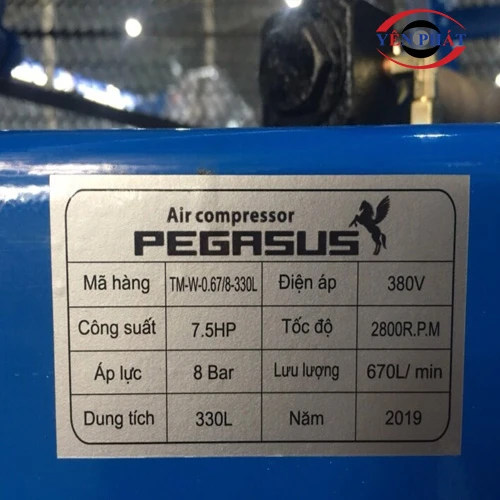 Máy nén khí Pegasus TM-W-0.67/8-330L 3