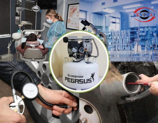 ứng dụng Máy nén khí giảm âm PEGASUS TM-OF550-22L