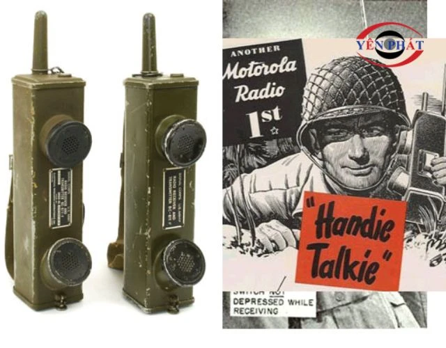 hình ảnh bộ đàm đầu tiên đã được quân đội mỹ sử dụng