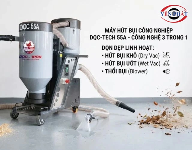 máy hút bụi công nghiệp DQC - Tech 55A