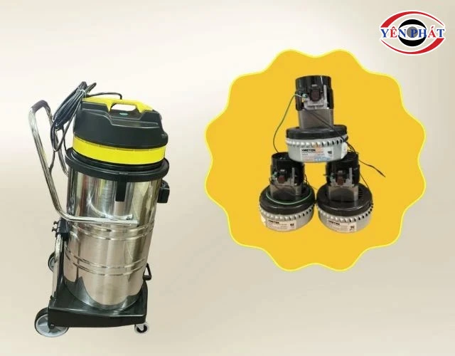 máy hút bụi công nghiệp Pertek PT100H (New 2003) 3 motor