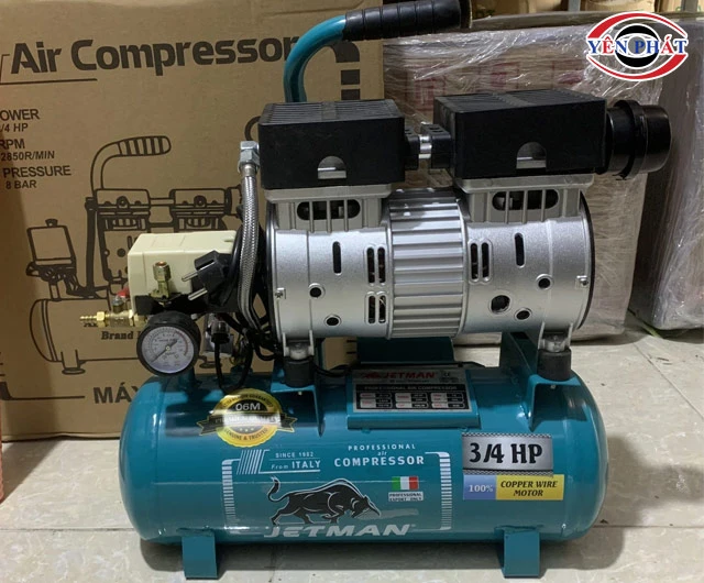 Dùng máy nén khí mini Jetman JM-560 3/4HP 12L 