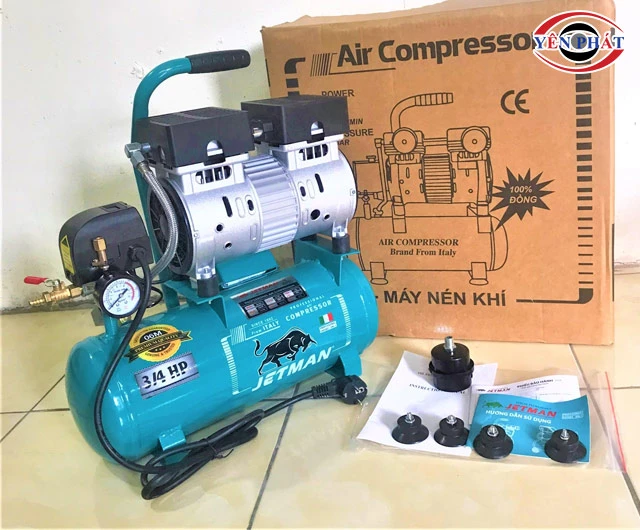  máy nén khí mini Jetman JM-560 3/4HP 12L gọn nhỏ