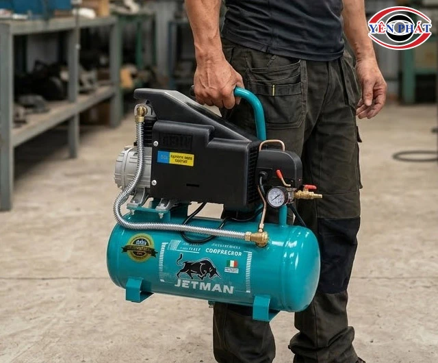 Máy nén khí liền trục Jetman JM-4213 1.5HP 12L nhỏ gọn
