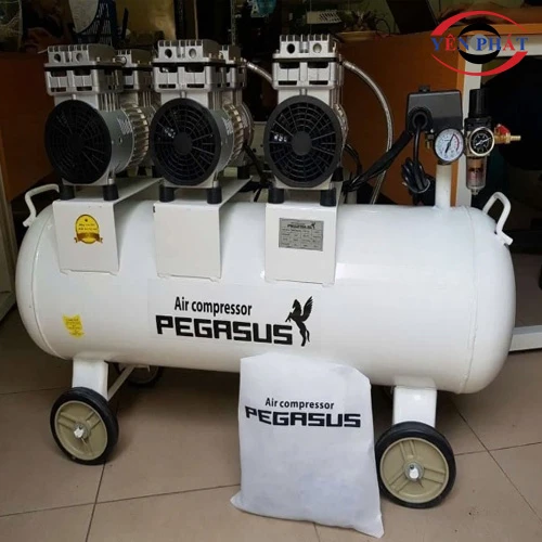 Máy nén khí không dầu giảm âm Pegasus TM-OF1100x3-180L 4