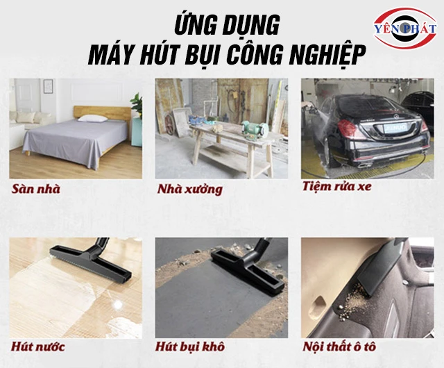 Ứng dụng máy hút bụi khô và ướt Petek PT30H
