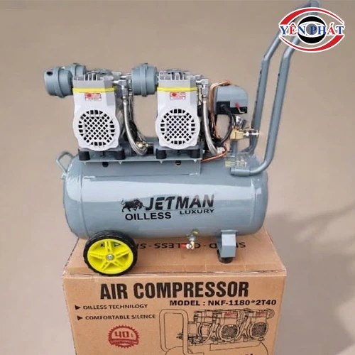 Máy nén khí không dầu Jetman NKF-1180*2T40 2