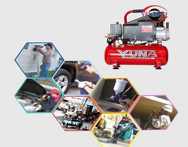 Máy nén khí Yuna trong hoạt động gia đình