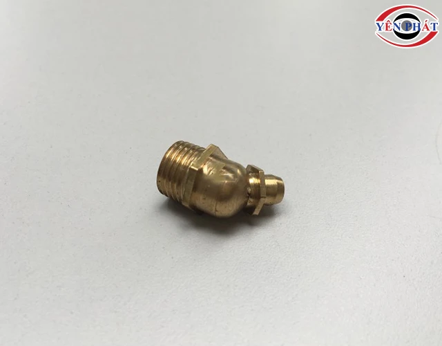 vú bơm mỡ đồng khủy tay M10 DI CHUANG chất liệu đồng