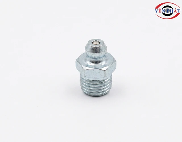 Vú bơm mỡ sắt thẳng M8 DI CHUANG mạ niken/kẽm cao cấp