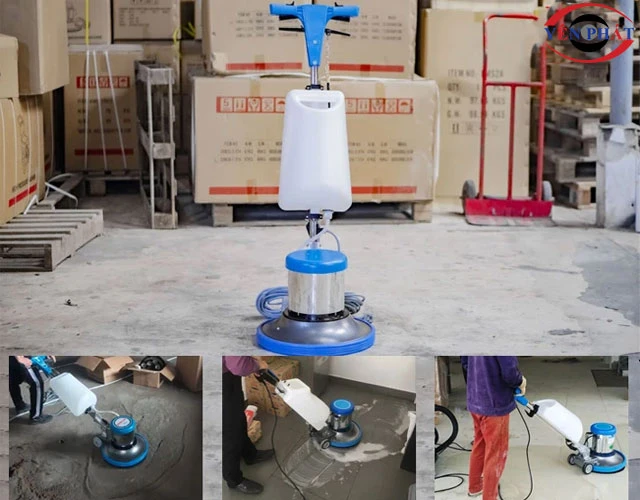 bàn chải máy chà sàn tiết kiệm thời gian