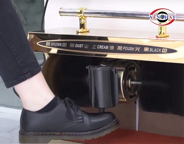 Quy trình lấy xi - tán và đánh bóng máy đánh giày