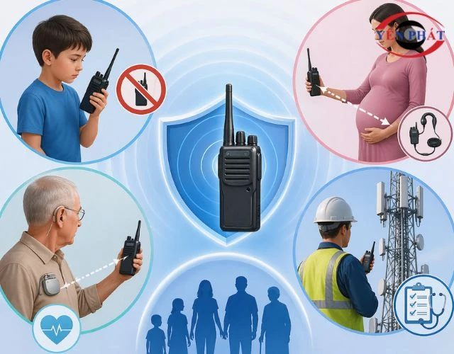 An toàn khi sử dụng bộ đàm