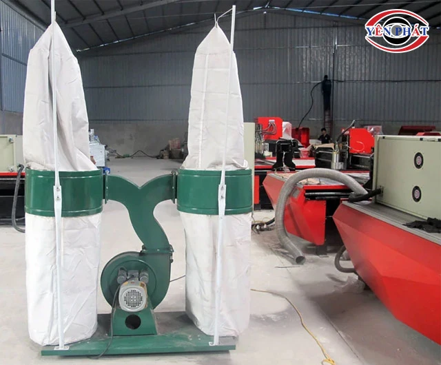 máy hút bụi gỗ công nghiệp có thể kết nối máy CNC
