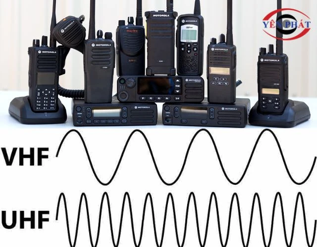 Hai tần số VHF và UHF của bộ đàm