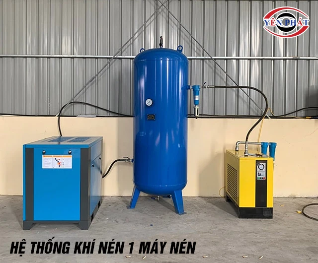 hệ thống khí nén 1 máy