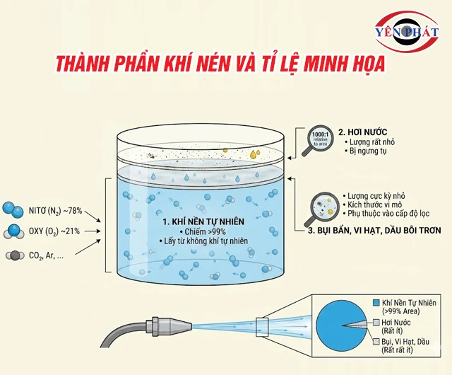 thành phần khí nén